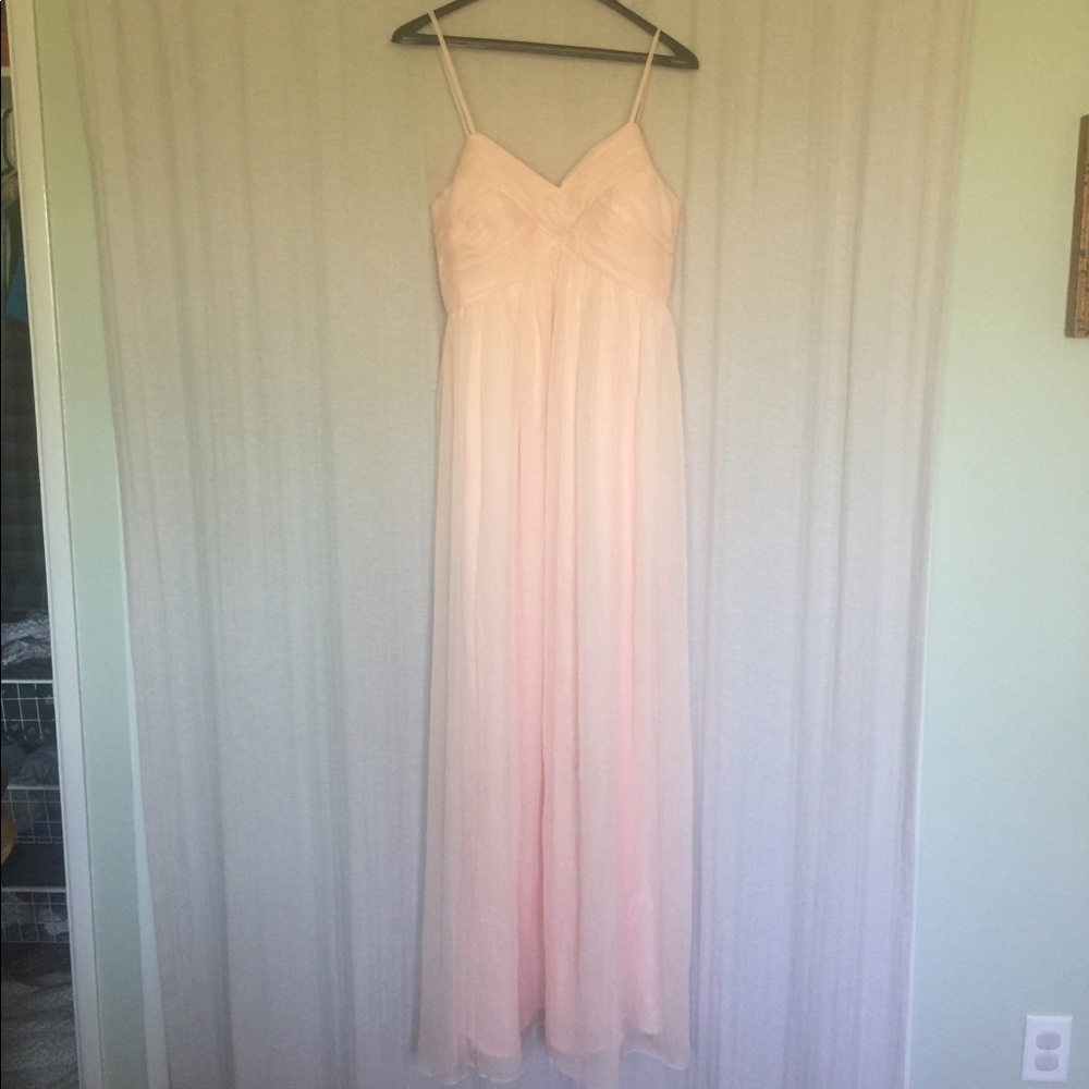 Pink blush maternity special occasion dress